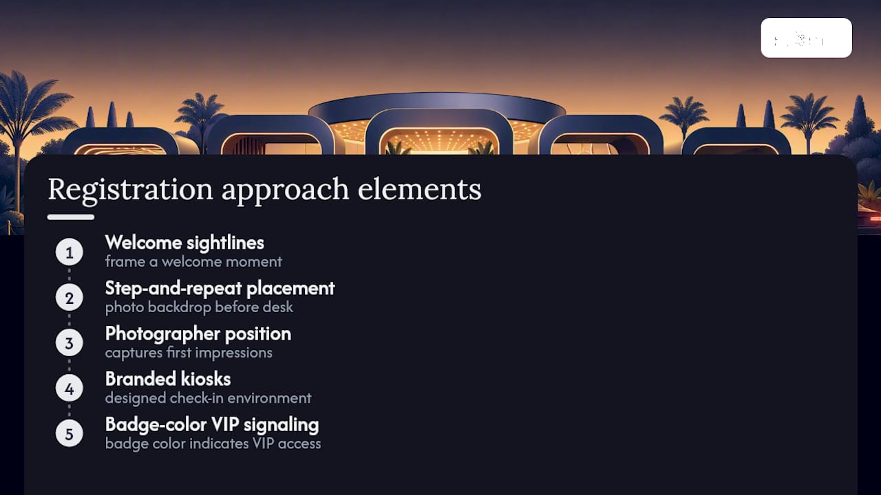 Five elements of branded registration planning