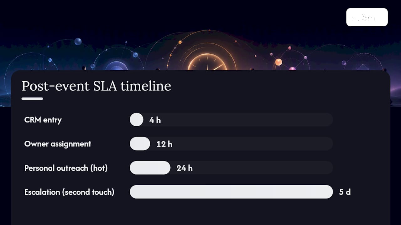 What Should a Post Event Follow Up Sequence Look Like in the First 72 Hours? — overview diagram