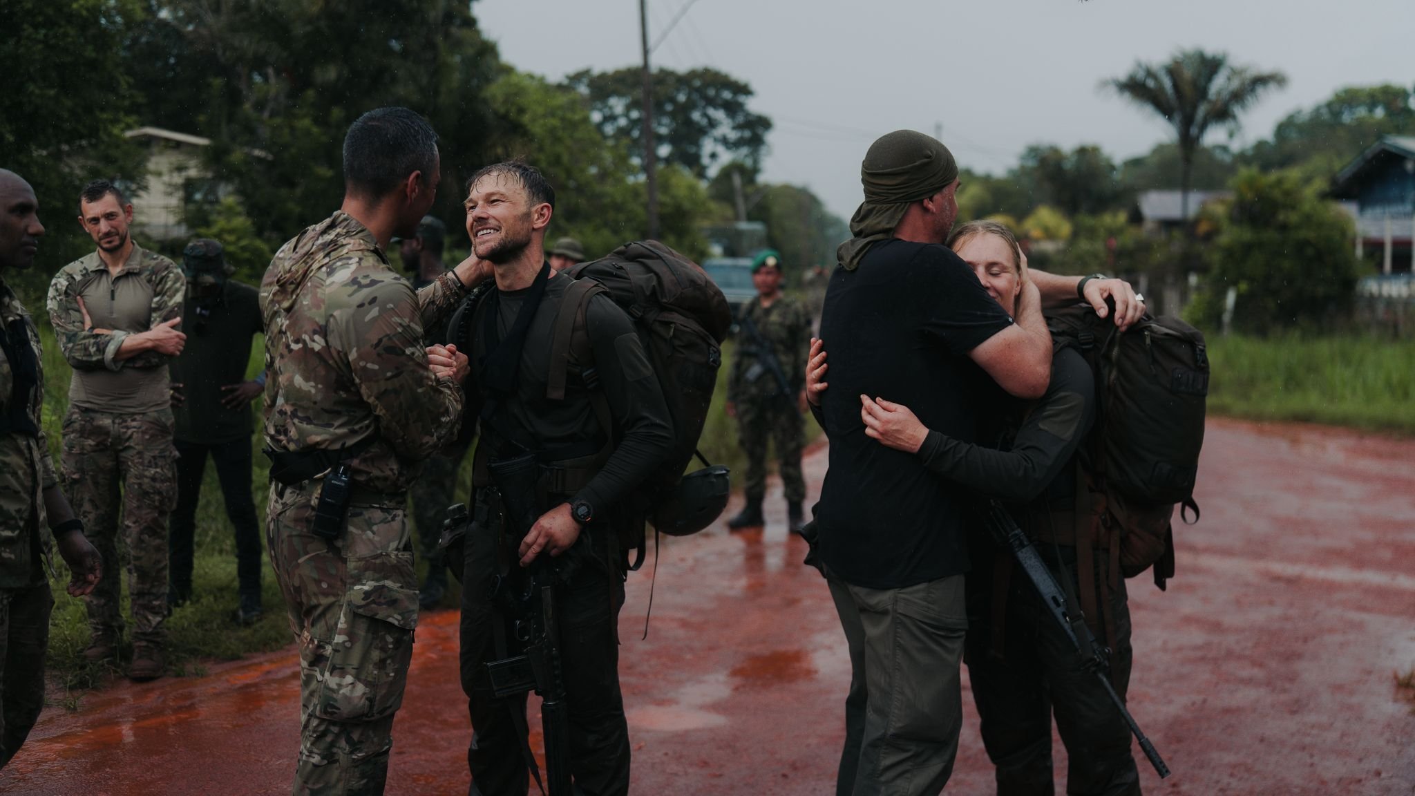 Kamp van Koningsbrugge, on set in Suriname