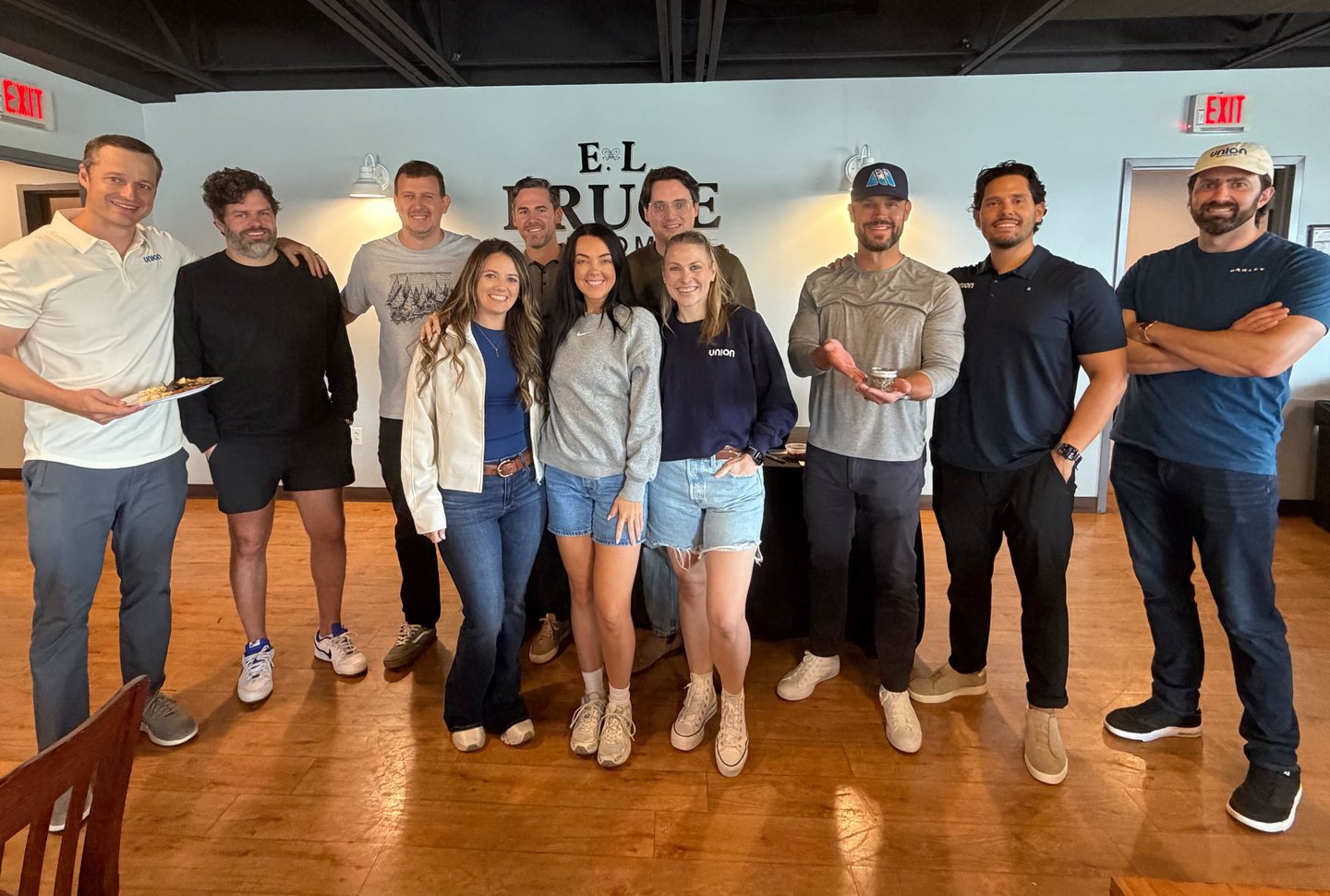 The Union team together at a company gathering