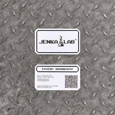 Jenka Lab corporate branding — tech company visual identity