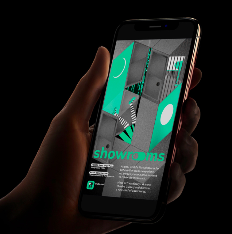 Anybe visual campaign — brand identity for experiential marketing event