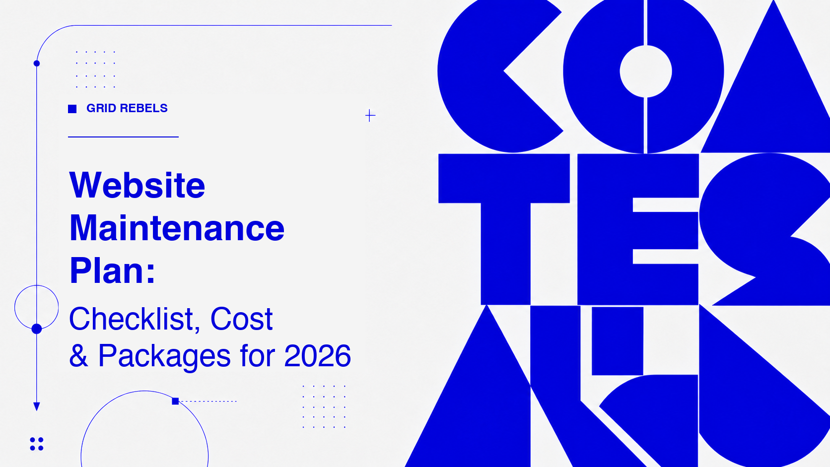 Website Maintenance Plan: Checklist, Cost & Packages for 2026