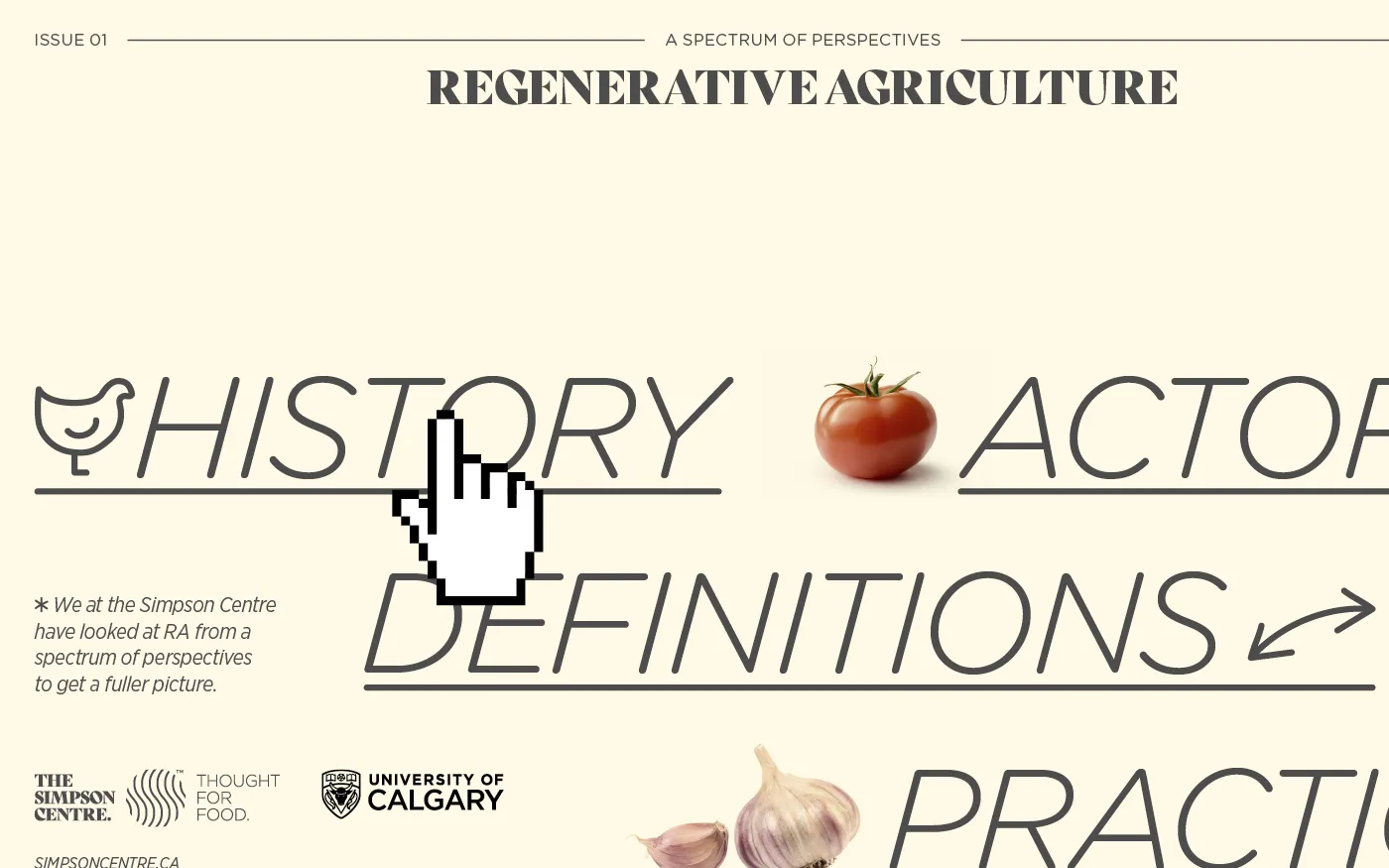 Simpson Centre — regenerative agriculture magazine cover