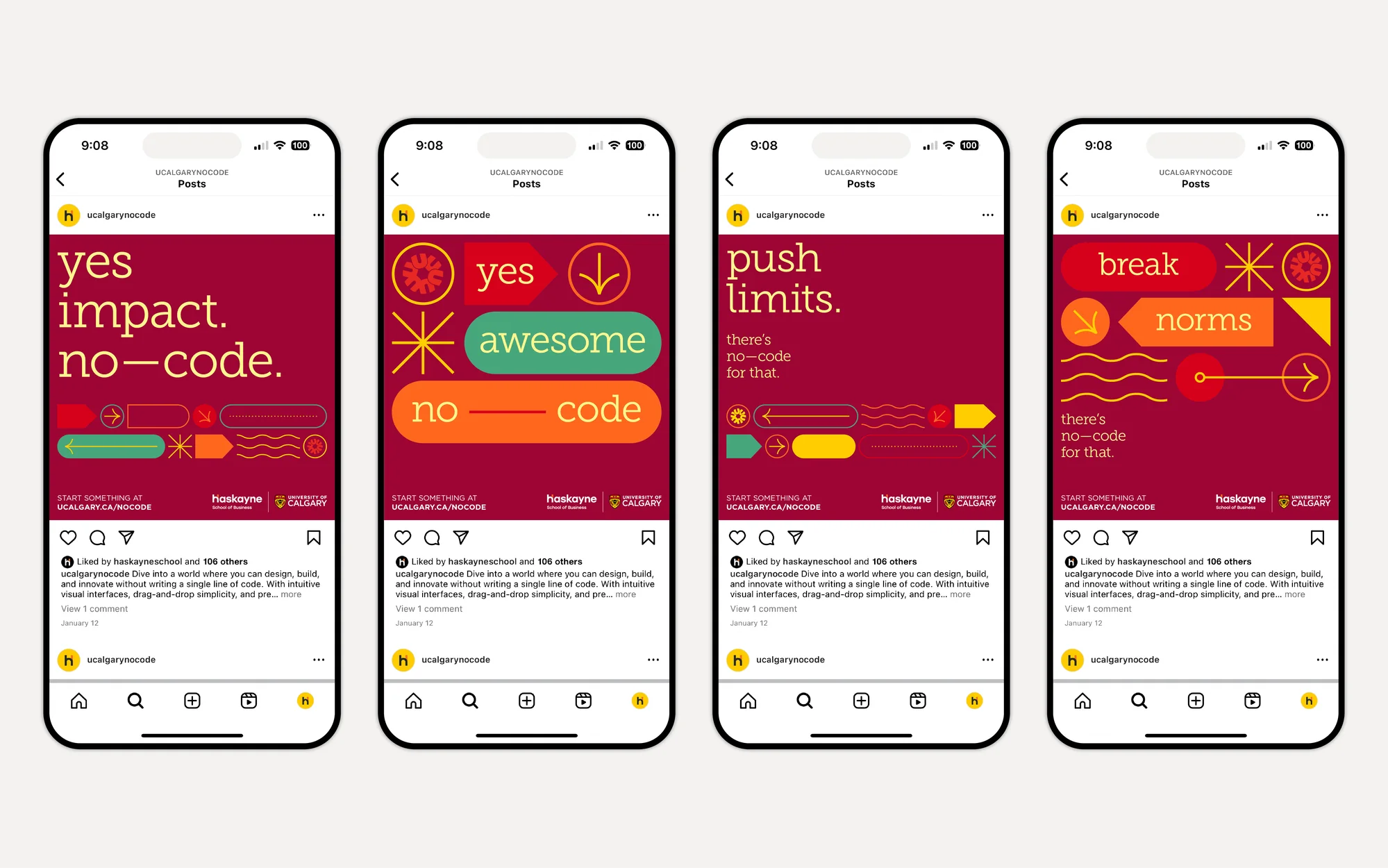 Haskayne School of Business — No-code program social media template