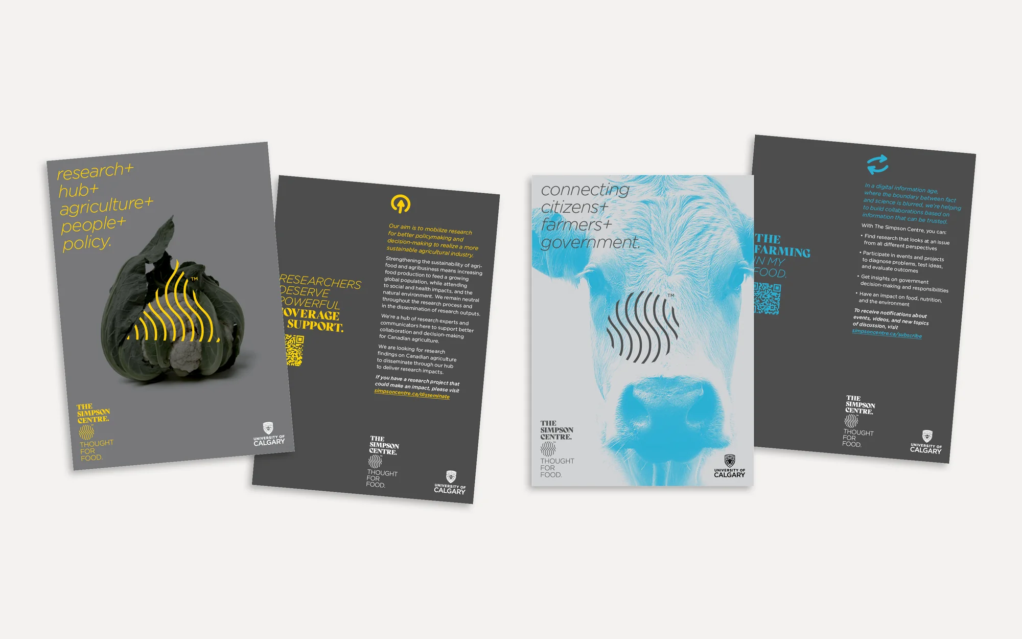 Simpson Centre — event materials with brand identity