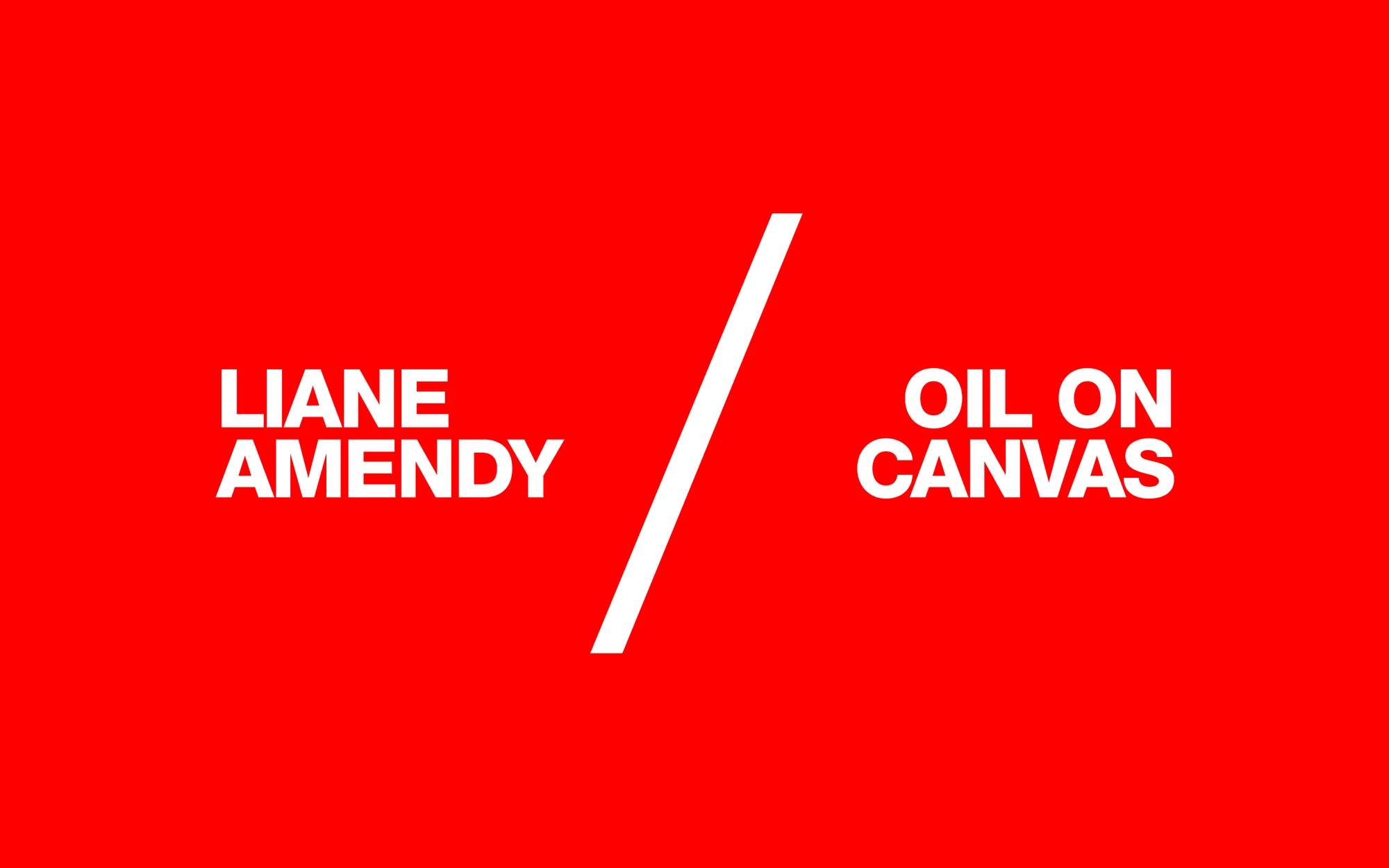 Liane Amendy — logo mark on red background