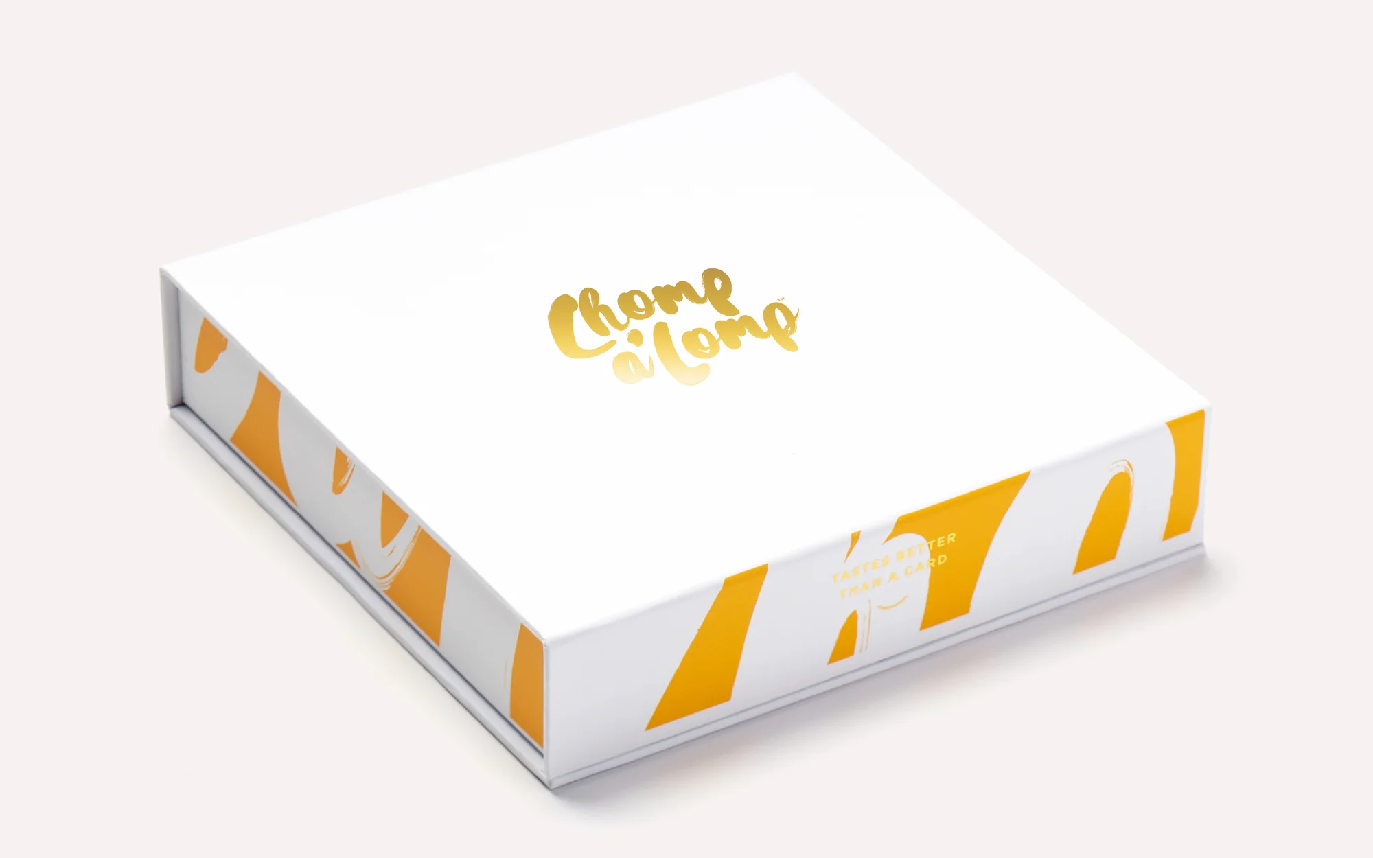 Chomp a'Lomp — packaging design detail with goat illustration