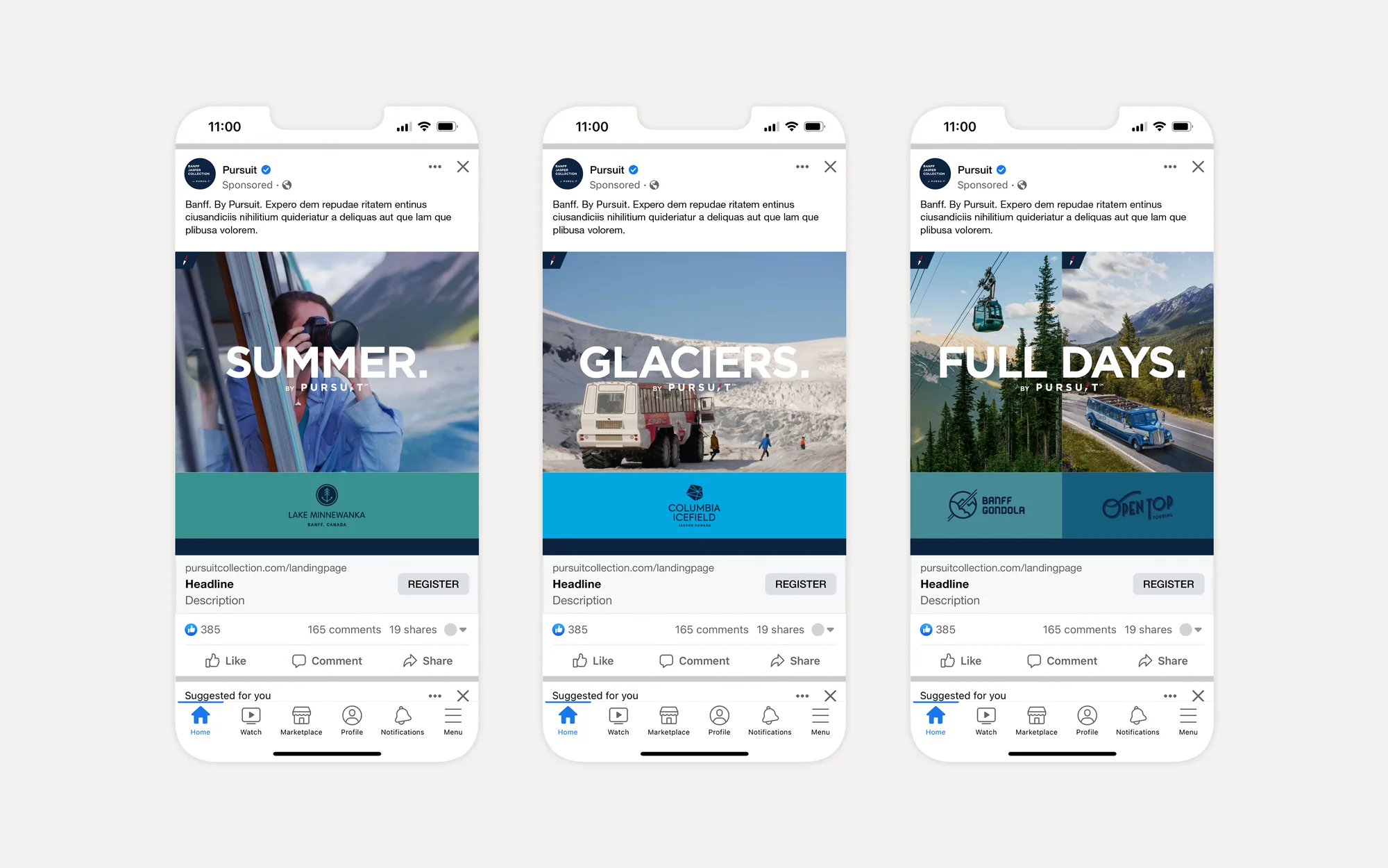 Pursuit — online booking interface design