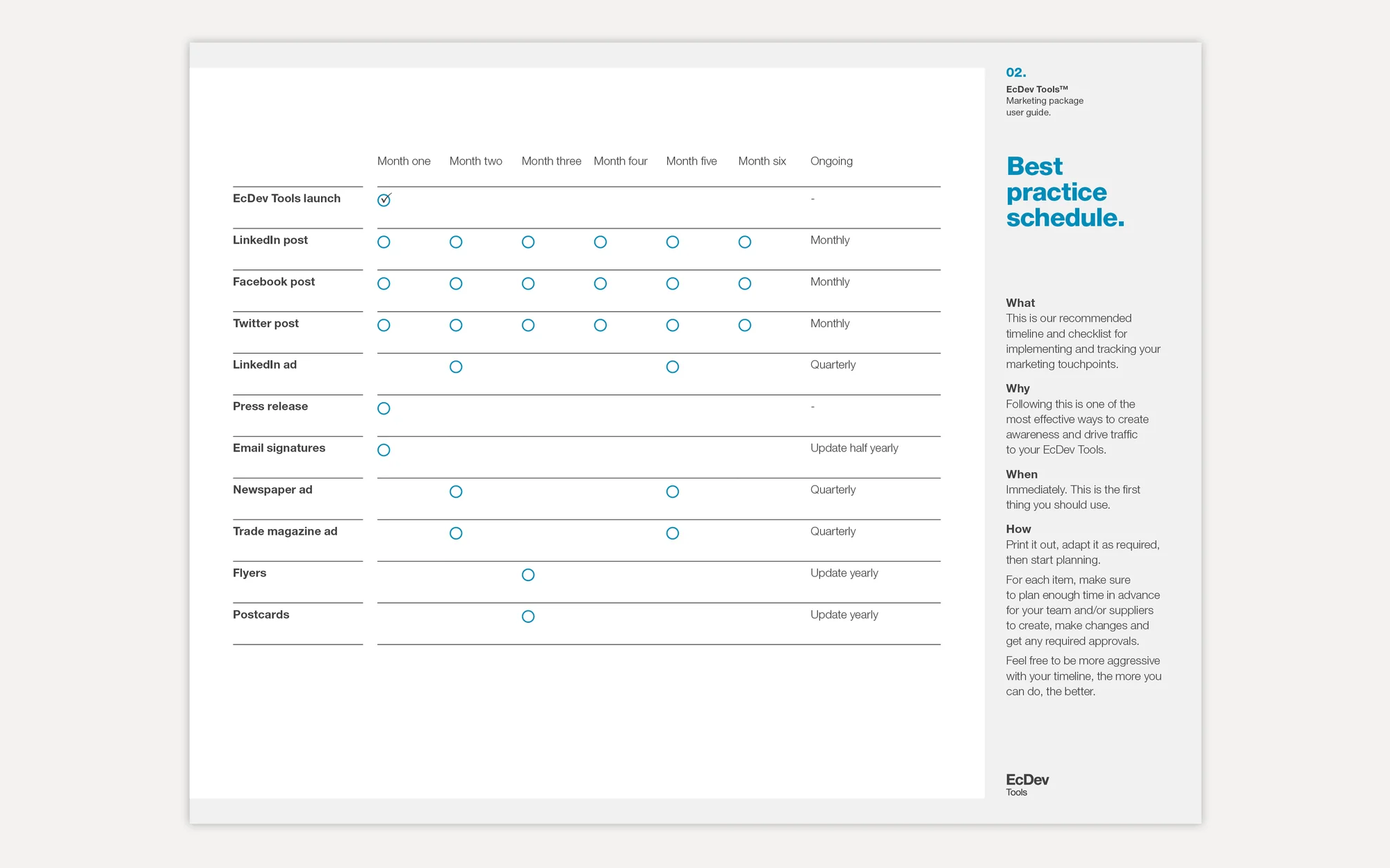 Localintel — print ad template design detail