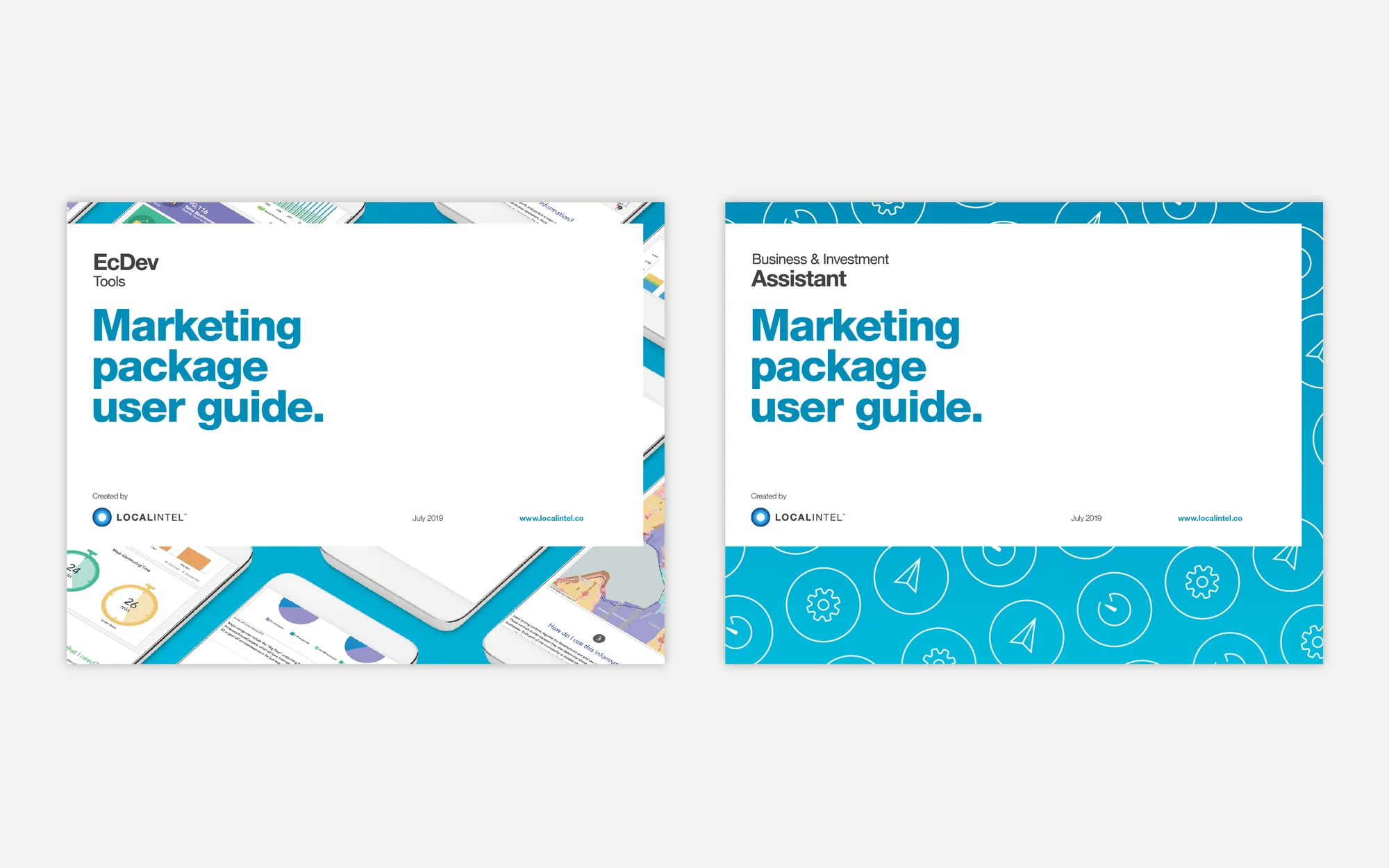 Localintel — social media template design detail