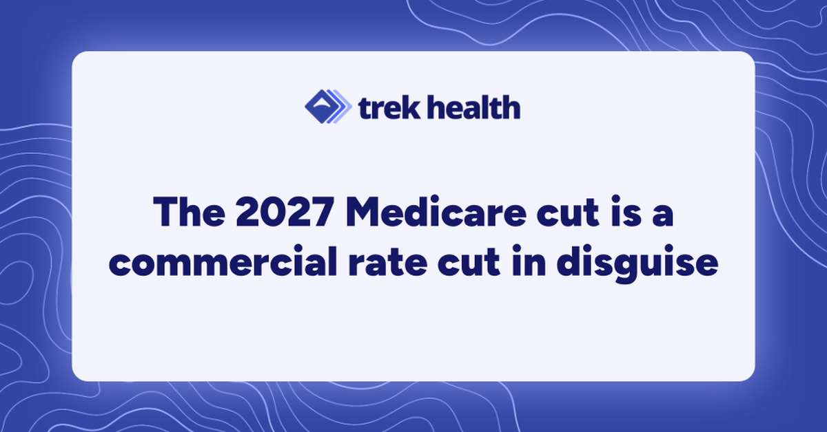 The 2027 Medicare cut is a commercial rate cut in disguise