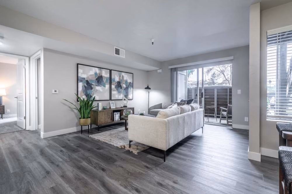 Living room with furniture
