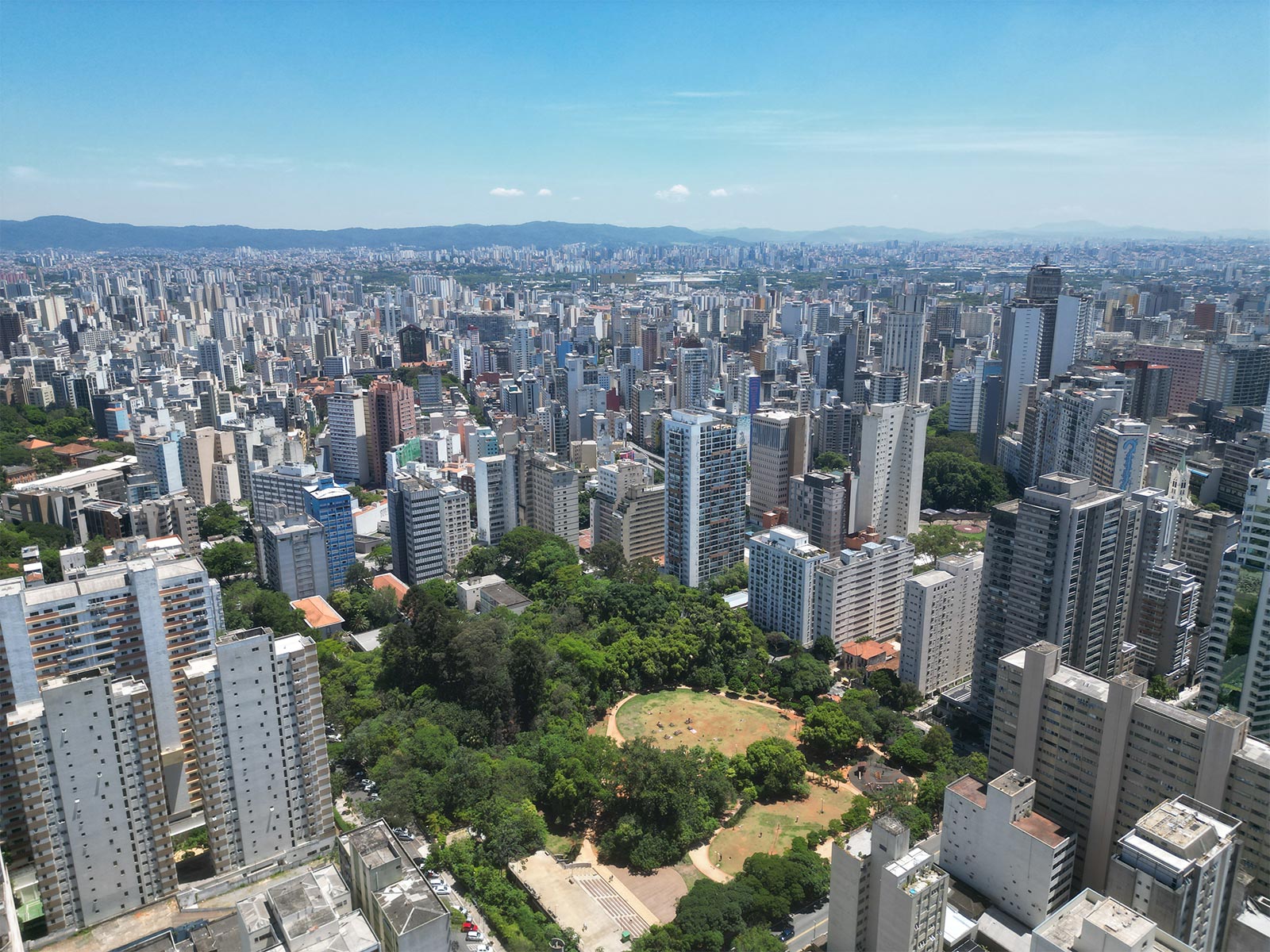 Foto da vista e Parque Augusta