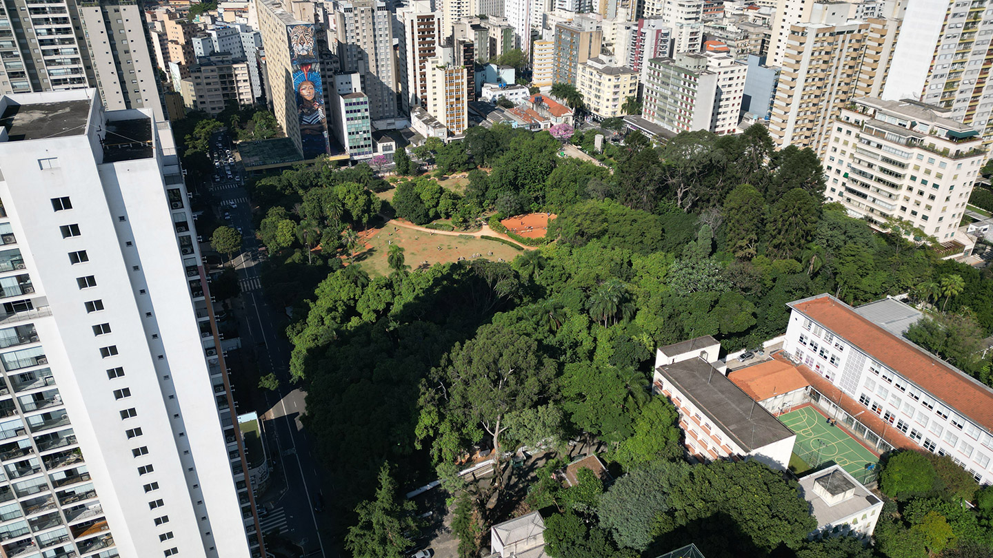 Foto da vista e Parque Augusta