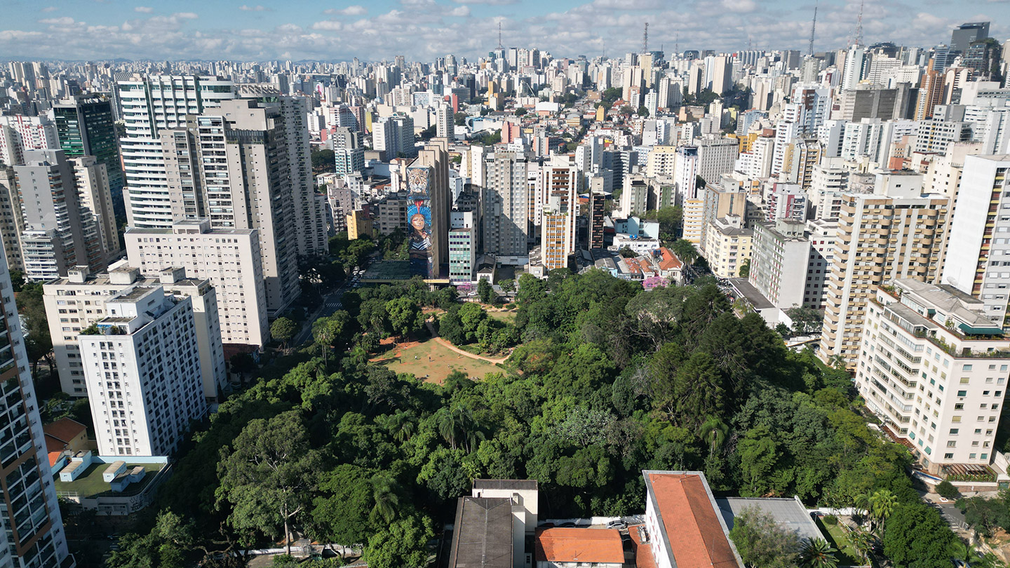 Foto da vista e Parque Augusta