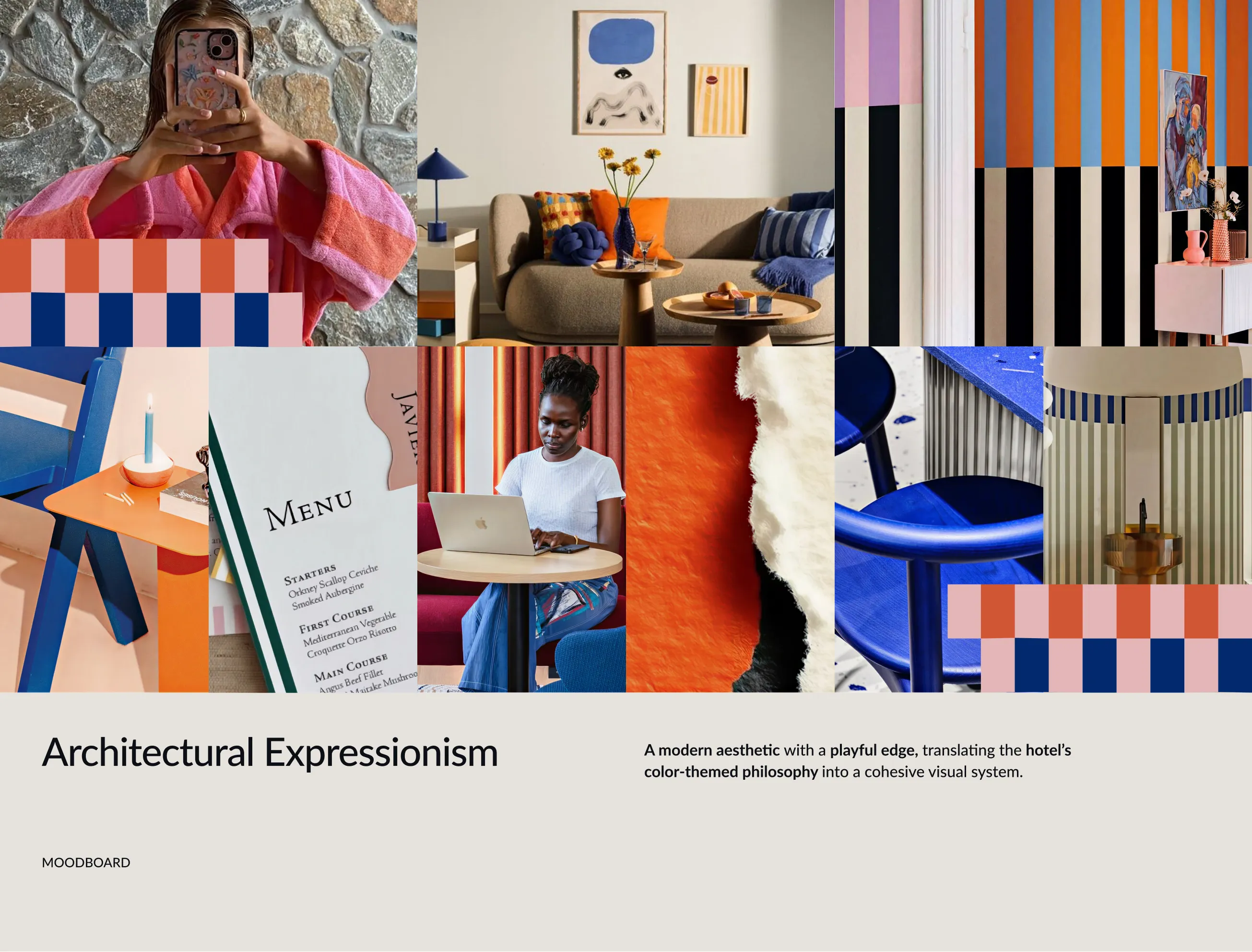 image of an inspiration board for logo design
