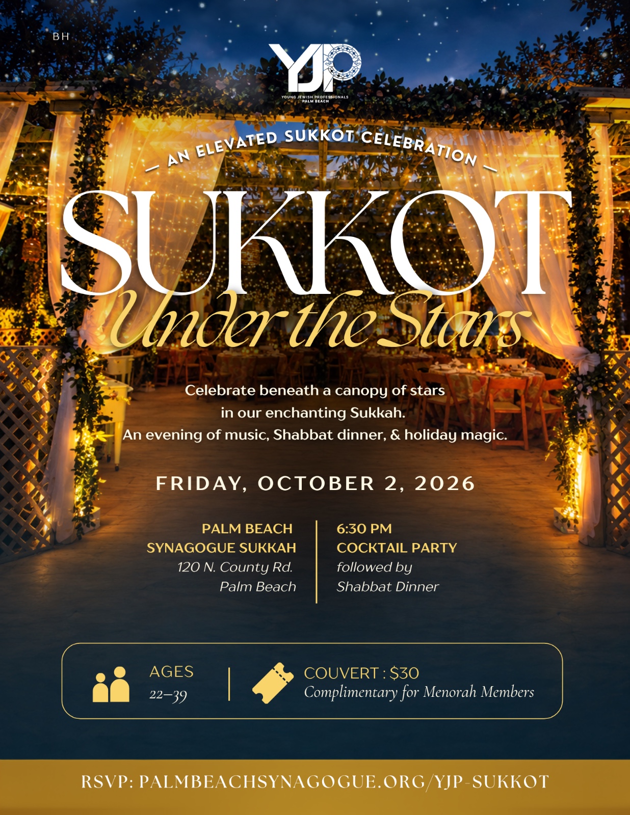 First Fridays — Young Professional Shabbat Dinner at Palm Beach Synagogue