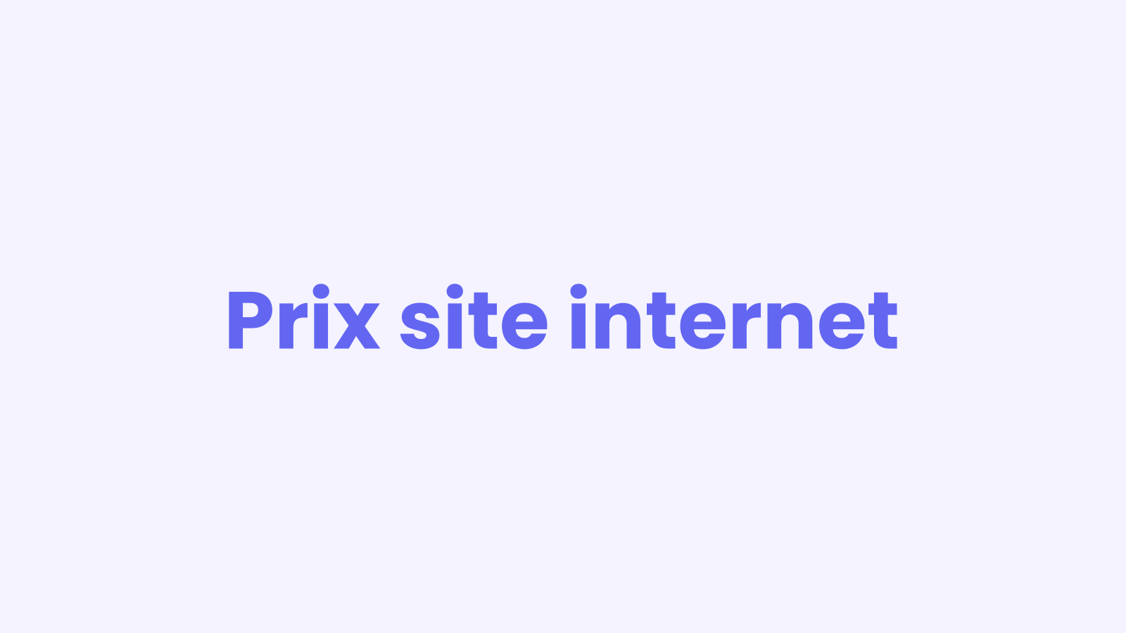 Illustration : le coût d'un site internet d'artisan