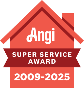 A badge indicating Magnolia has gotten Angi's Super Service Award 2009-2025.