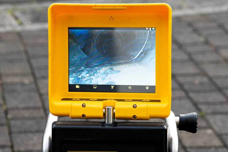 A camera used to inspect a sewer.