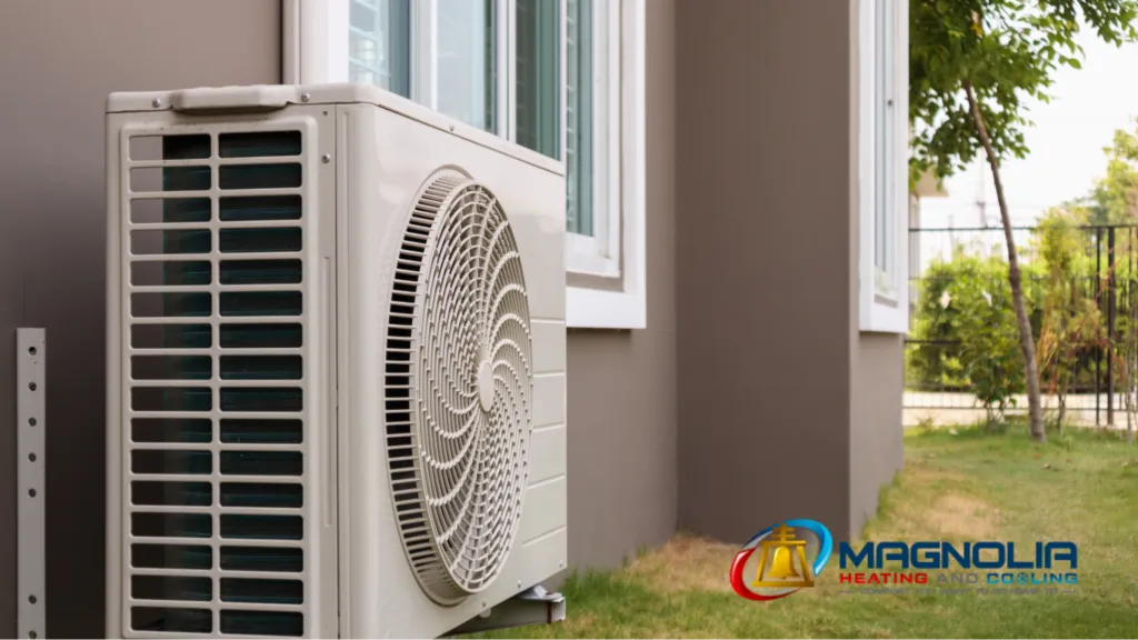An outdoor HVAC unit