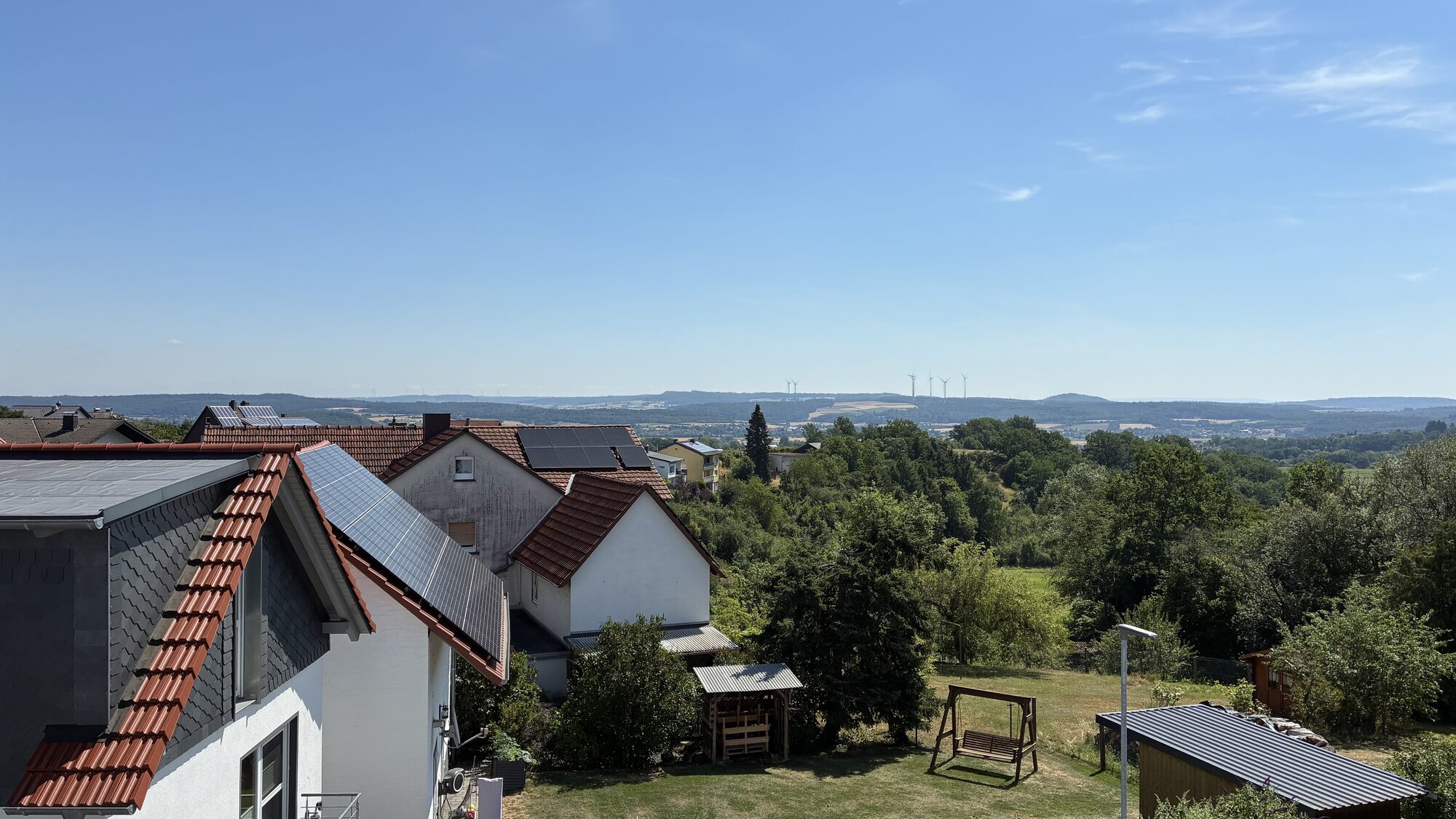 Blick aus der Kanzlei über Fronhausen