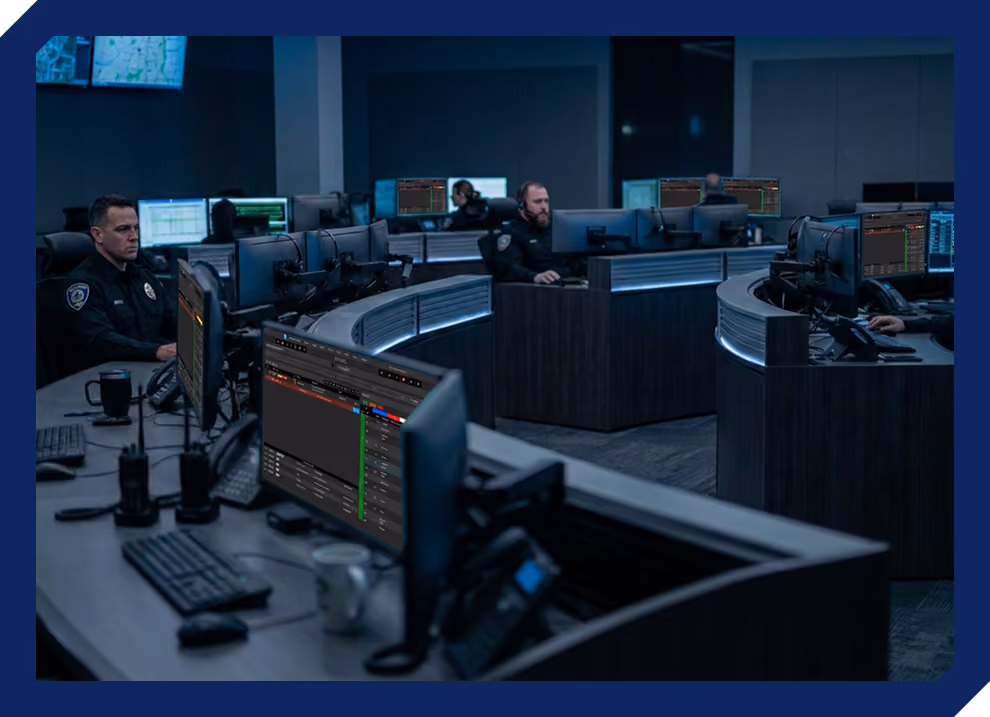 Dispatchers using the 10-8 Systems CAD 