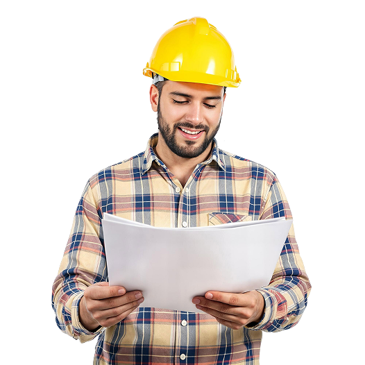 LJ Builders reviewing project plans to correct another contractor's work