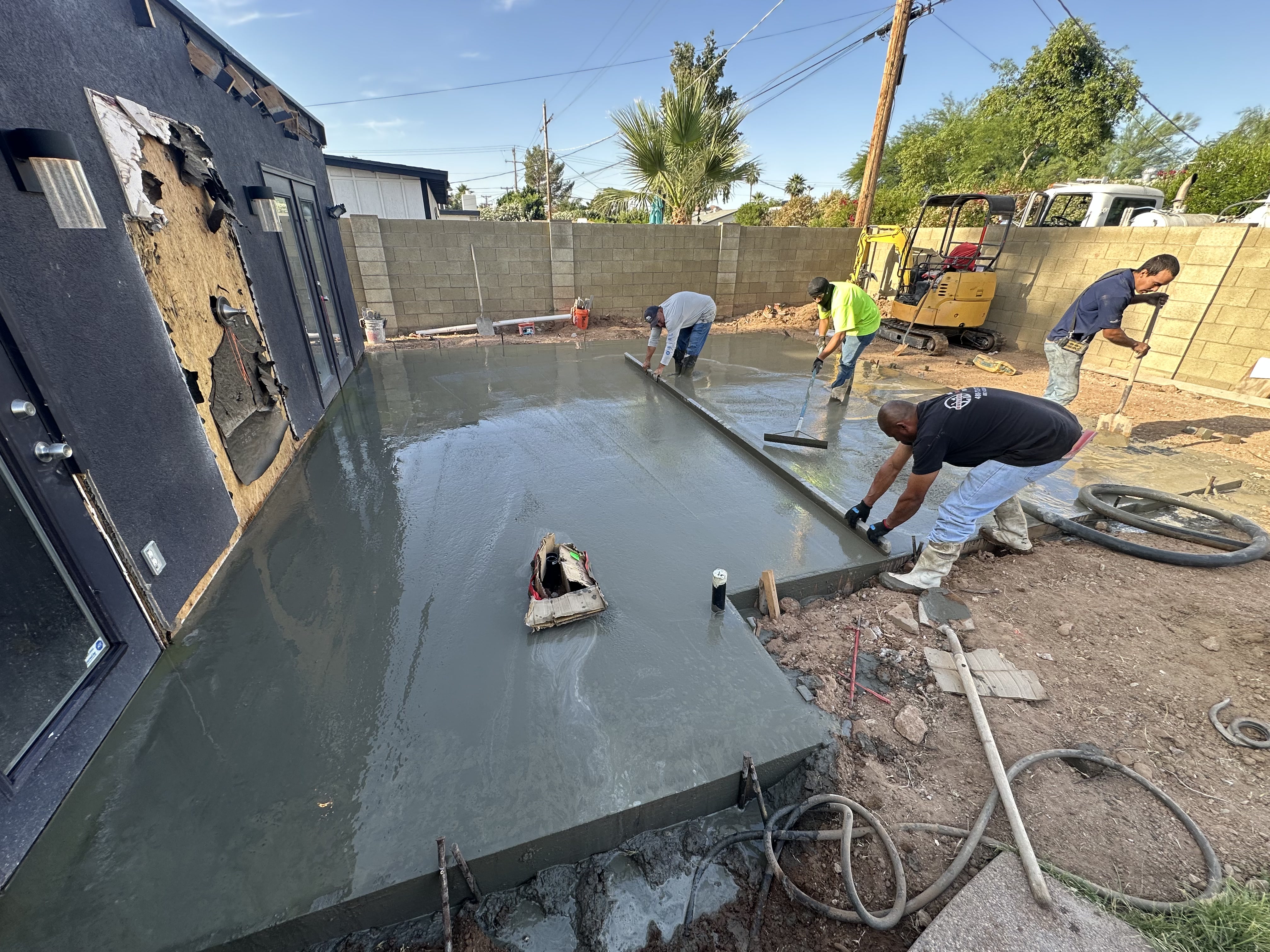 Home addition before construction