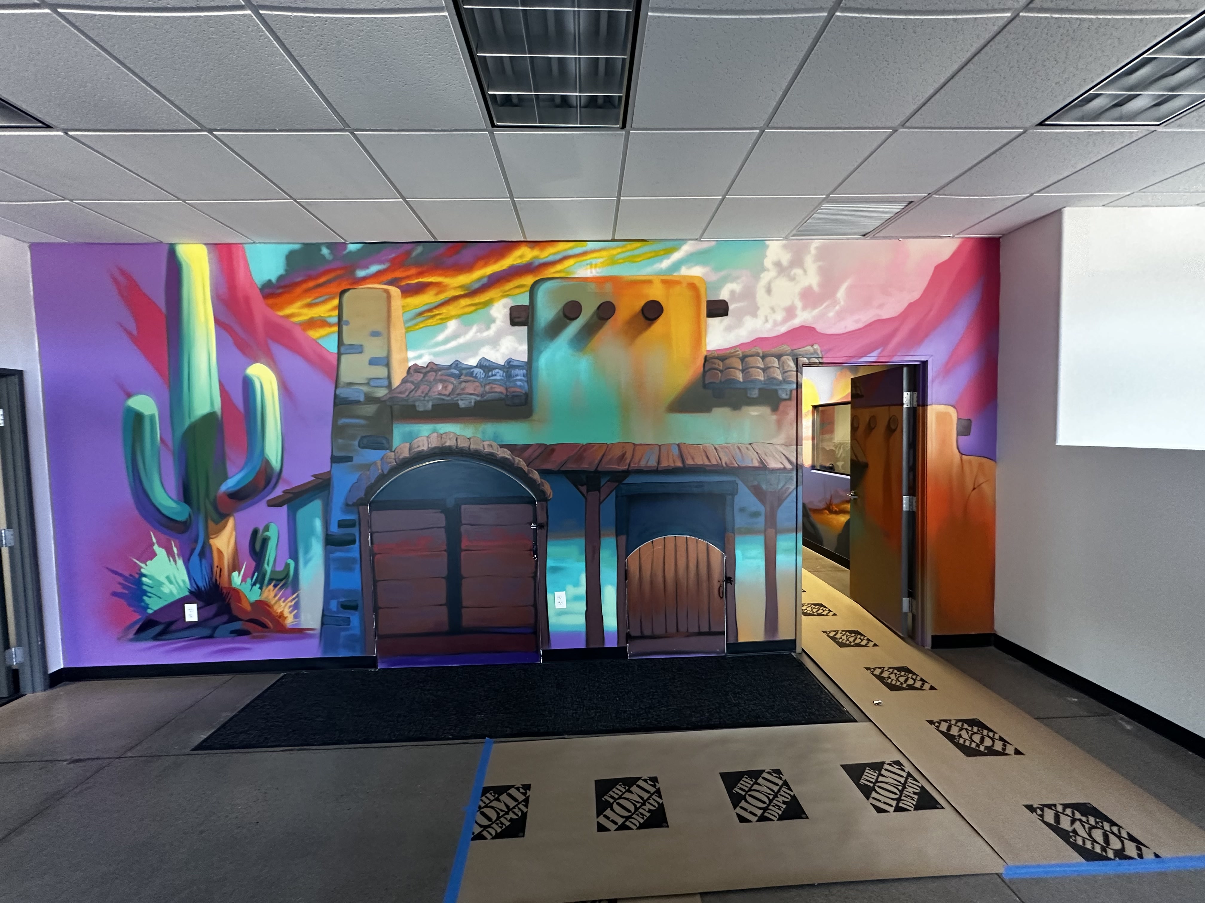 Final walkthrough of a completed commercial project by LJ Builders