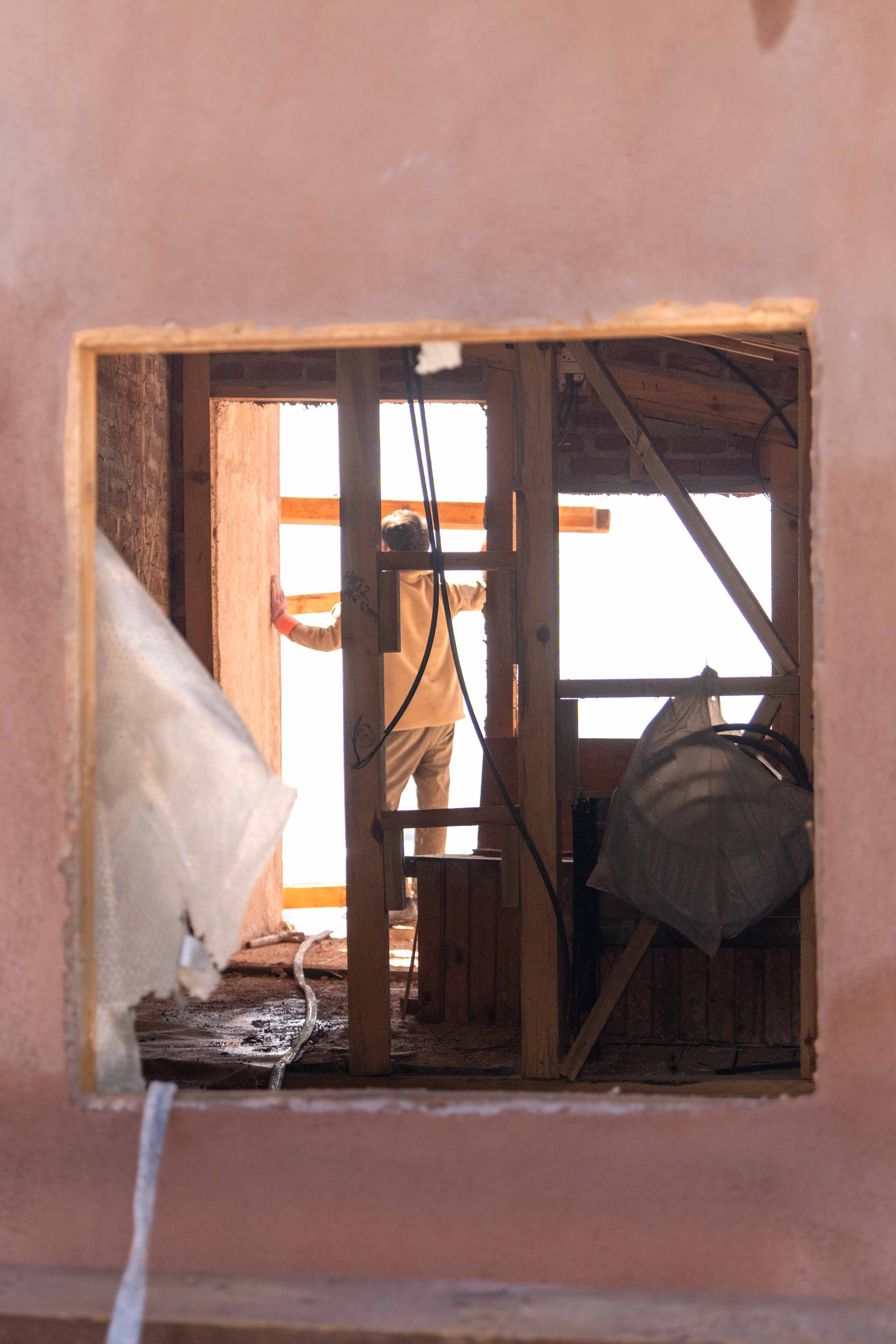 Structural reconstruction and drywall finish work by LJ Builders