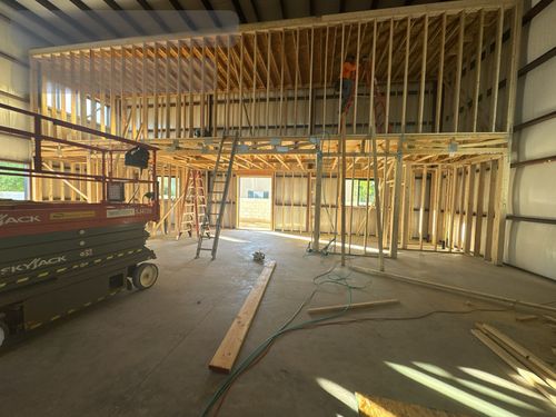 LJ Builders contractor on a commercial job site