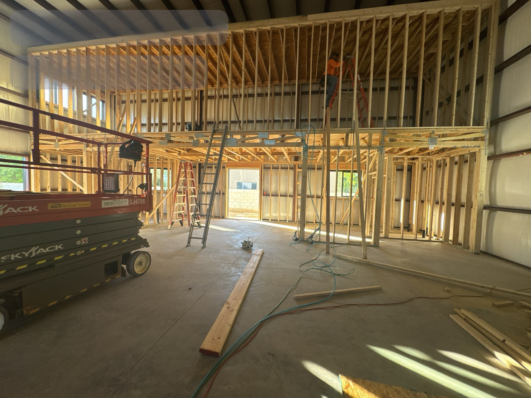 LJ Builders contractor on a commercial job site