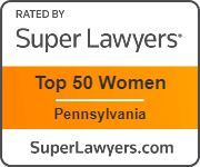 Rated By Super Lawyers - Top 50 Women Pennsylvania
