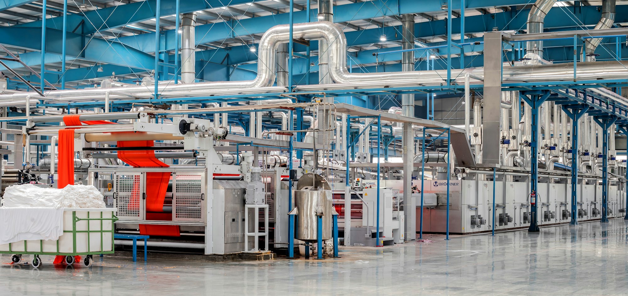 Industrial plant machinery and pipework