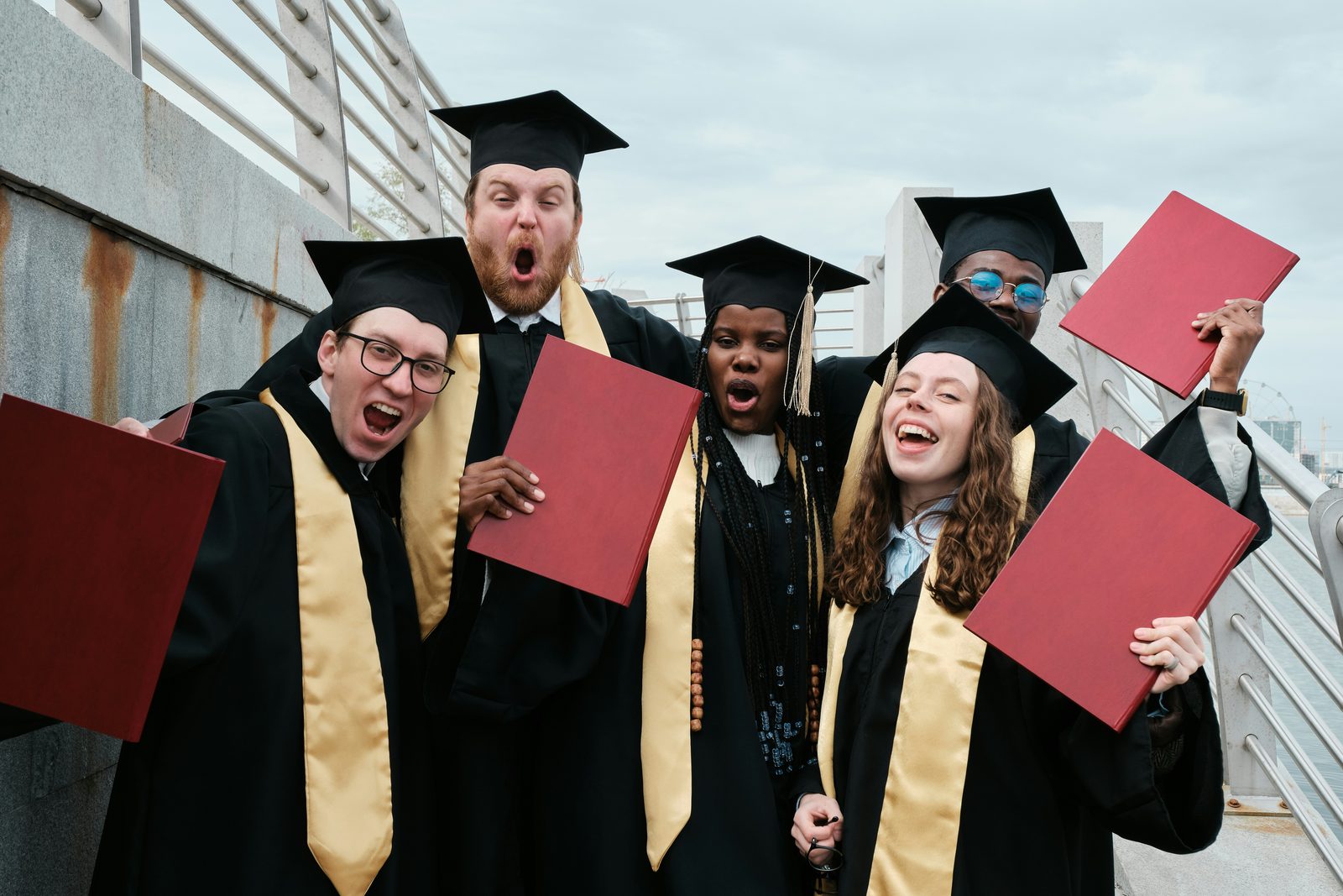 Graduates celebrating