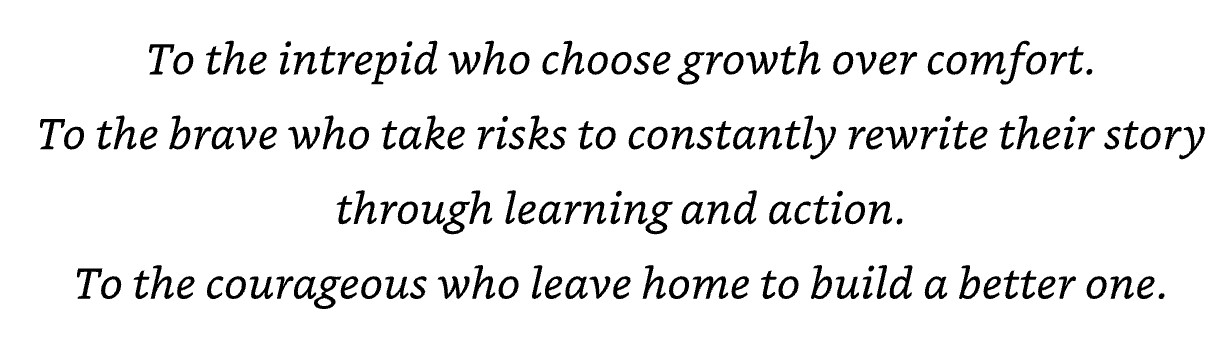 Dedication page of Master Your Cash Flow