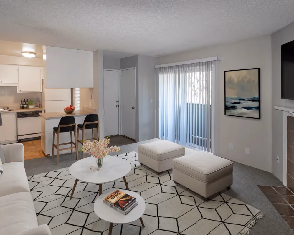 Living room with seating area