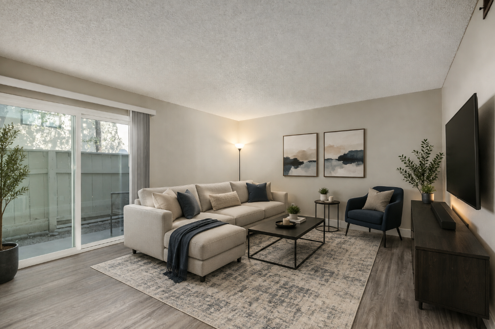 Living room with seating area