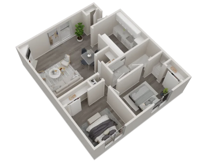 2BD, 1BTH