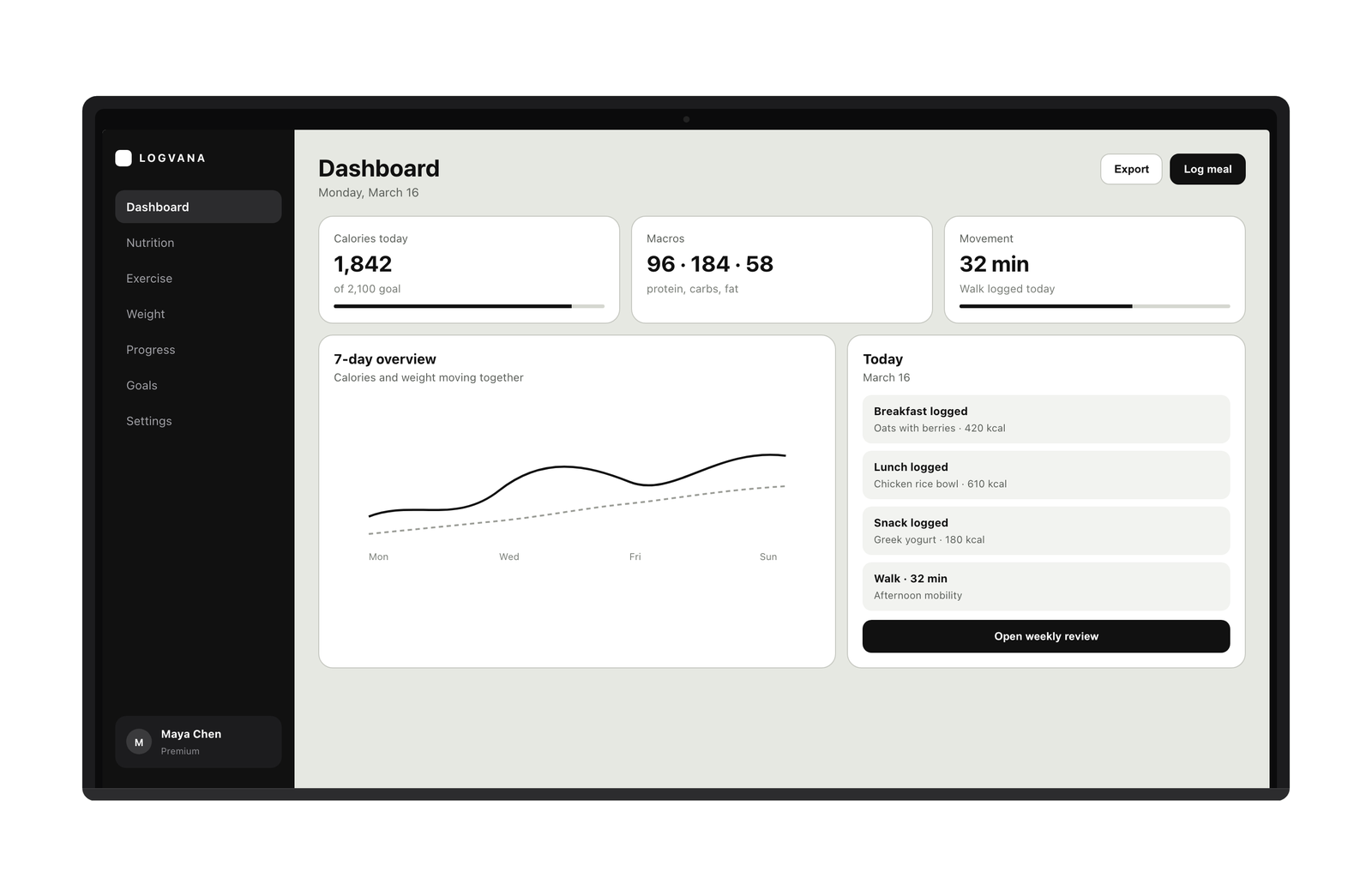 Logvana on web