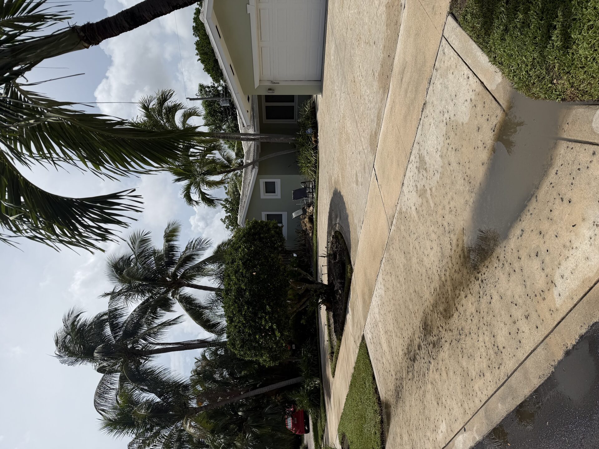 Driveway after pressure washing Fort Lauderdale