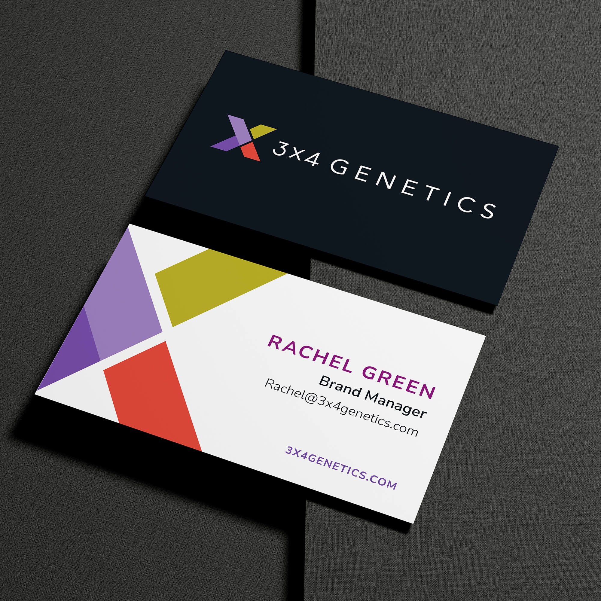 image of 3x4 genetics business card mockup