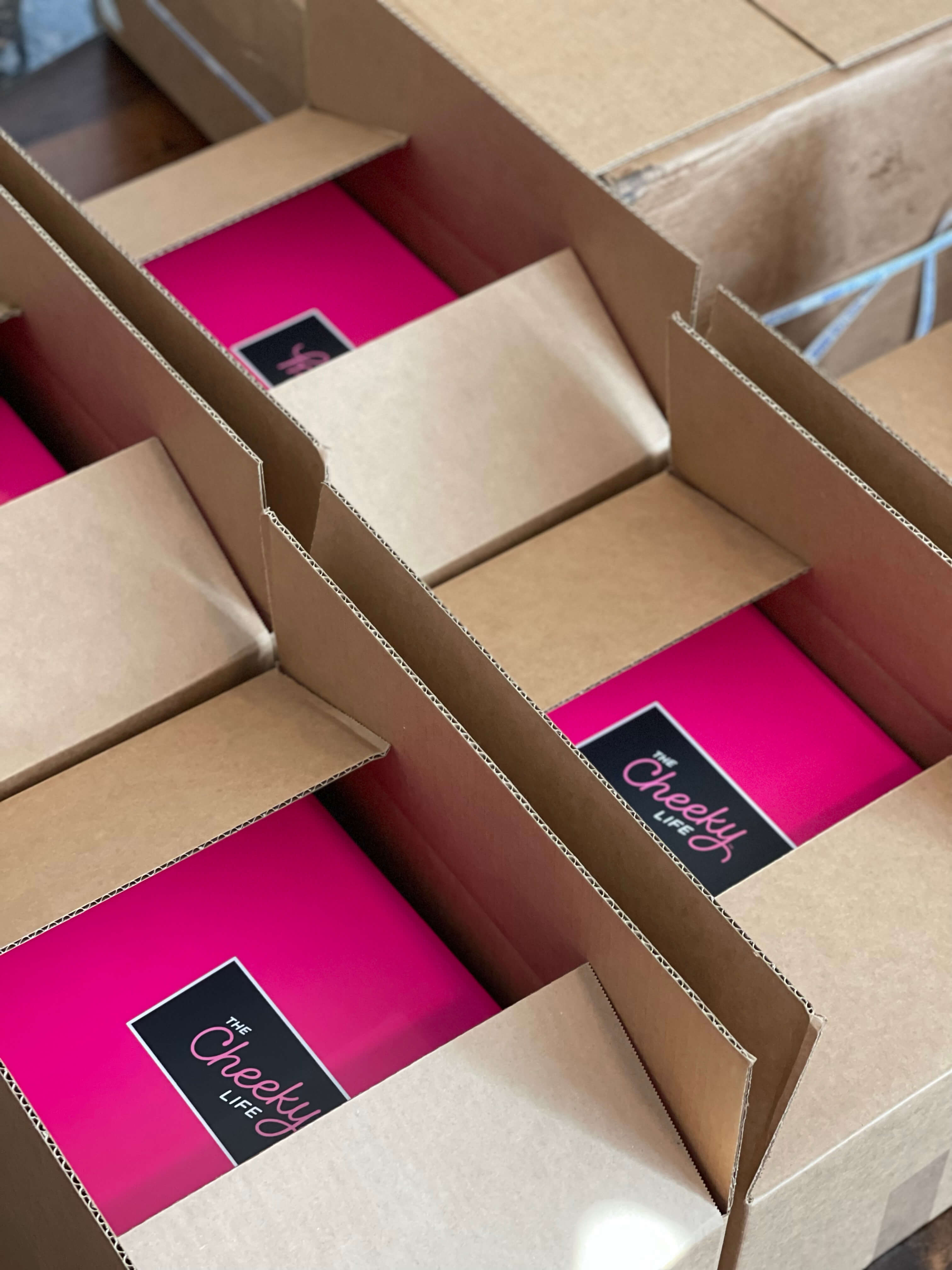 image of multiple shipping boxes together