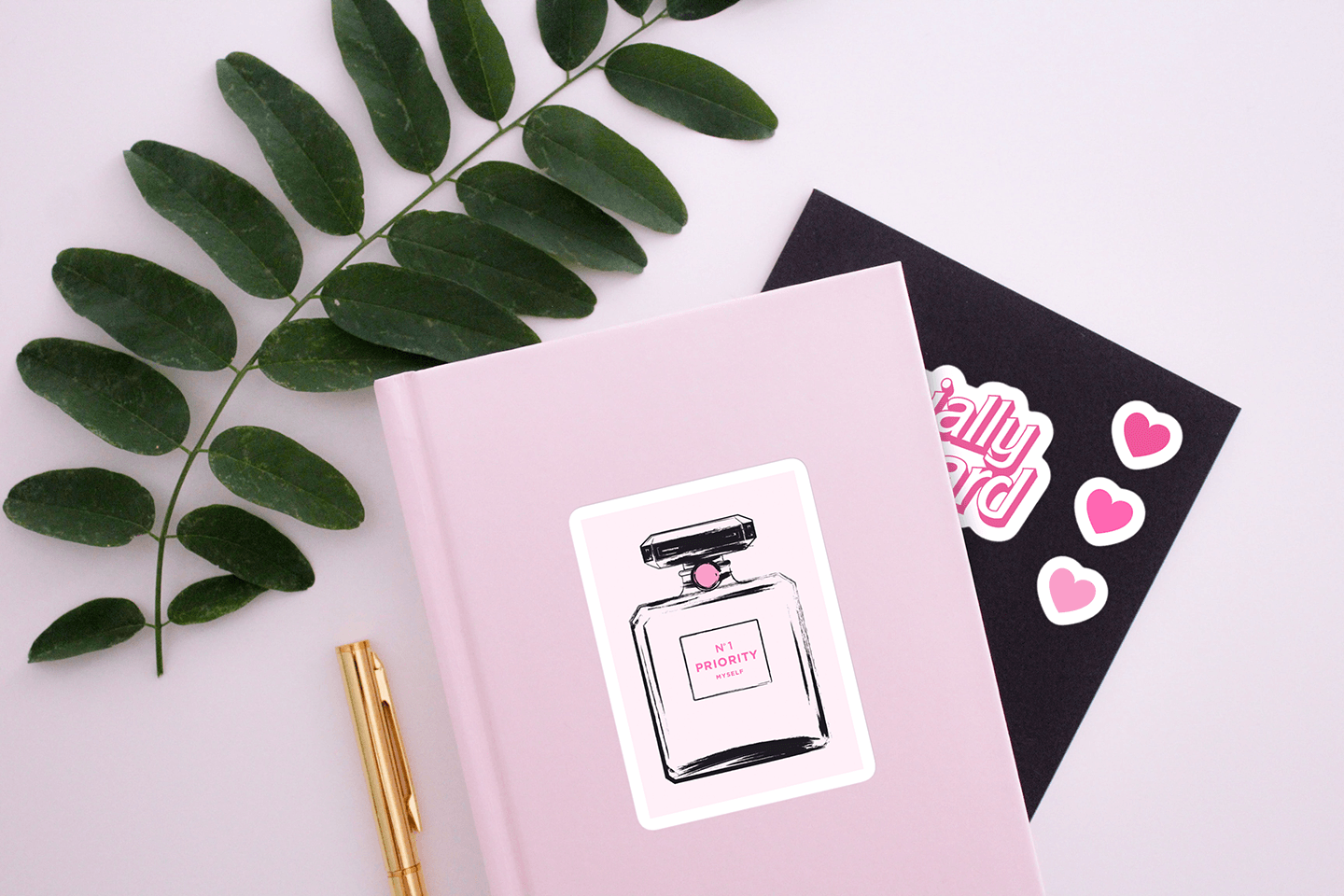 image of a sticker on a notebook cover