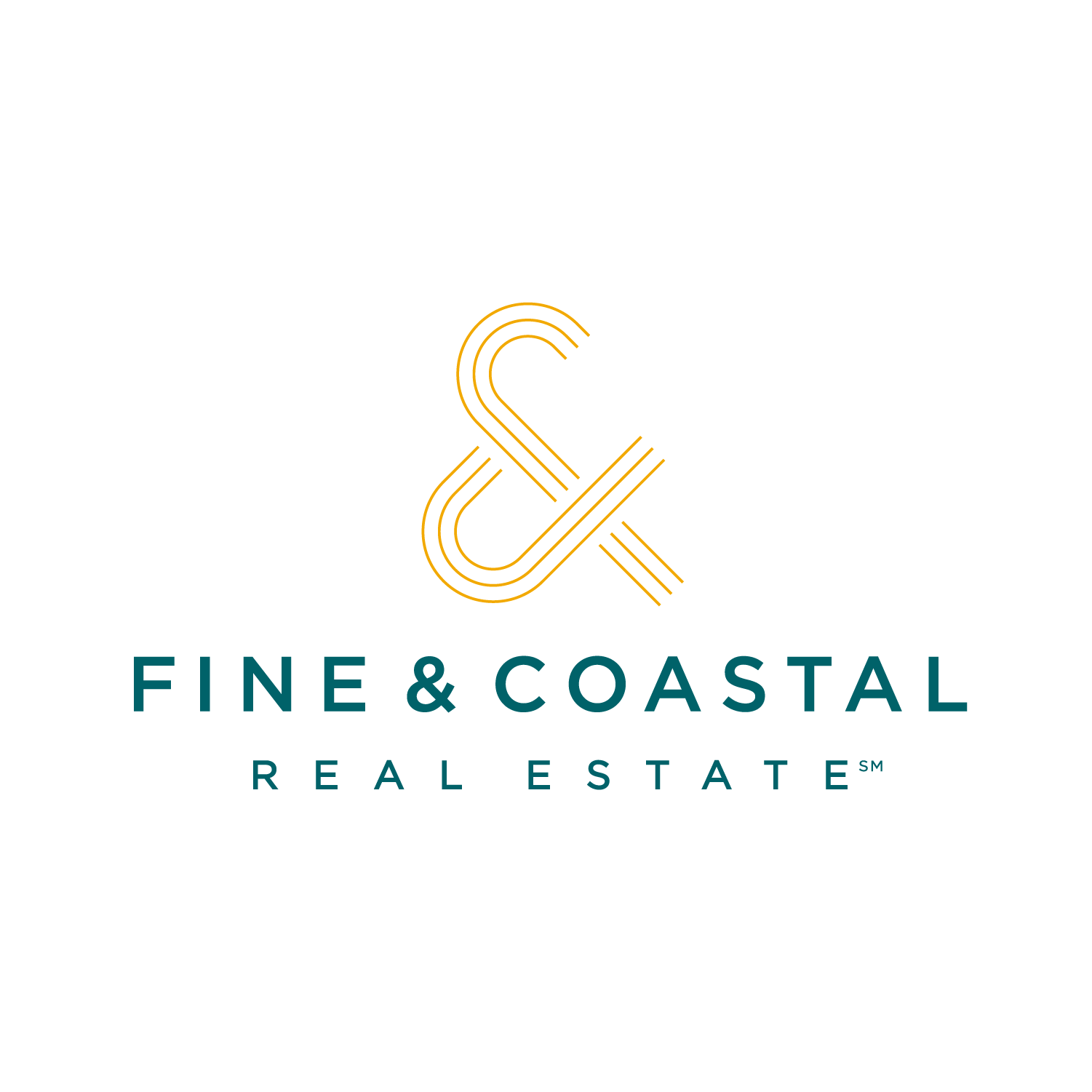 image of fine and coastal stacked logo on white background