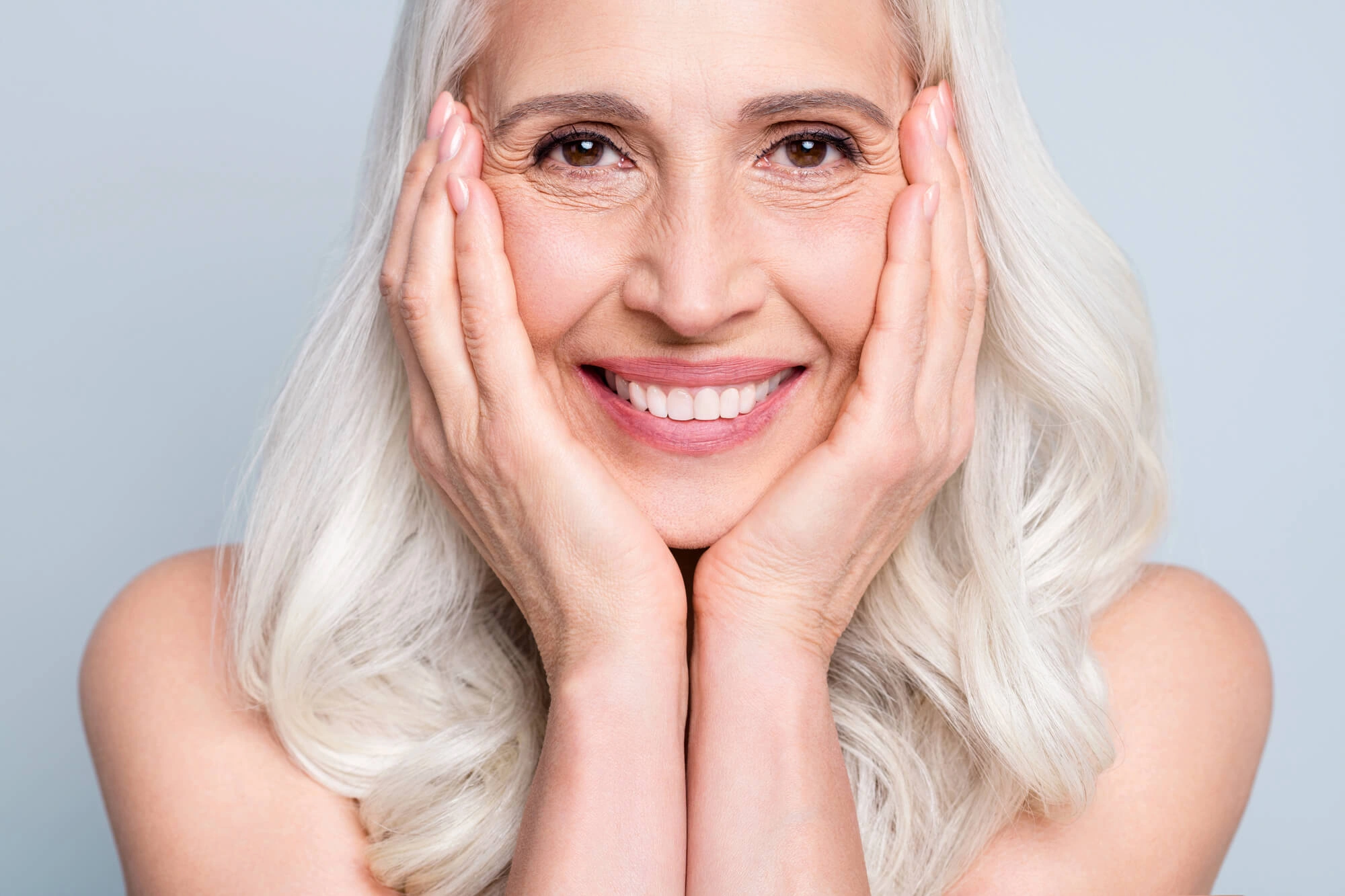 woman smiling