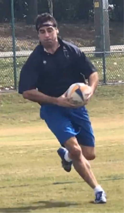 Manny during the 50th Anniversary alumni match