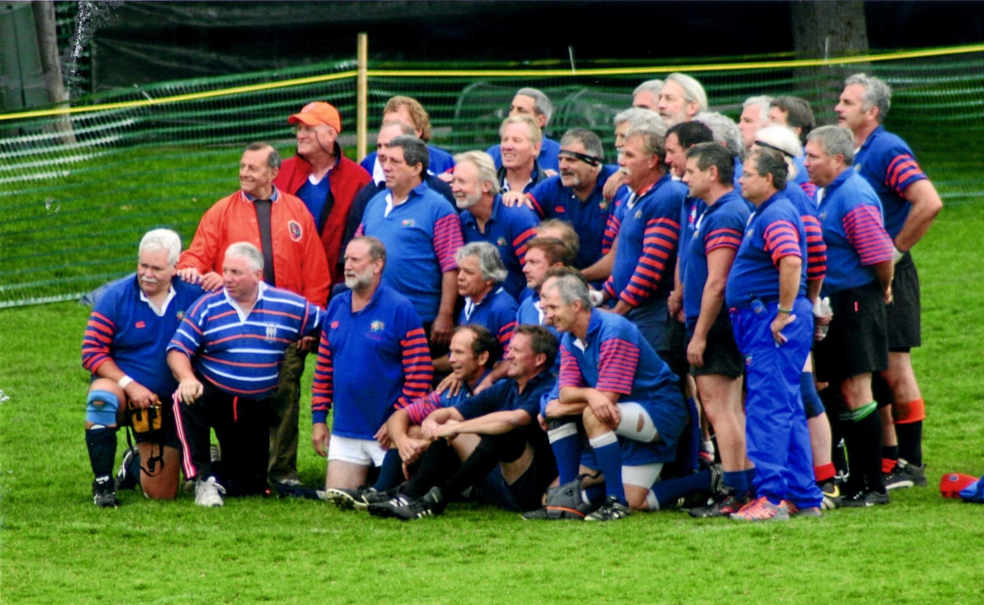 The Florida Old Boys squad lined up for a photo in Aspen